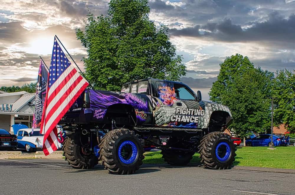 Fighting Chance Cancer Awareness Monster Truck