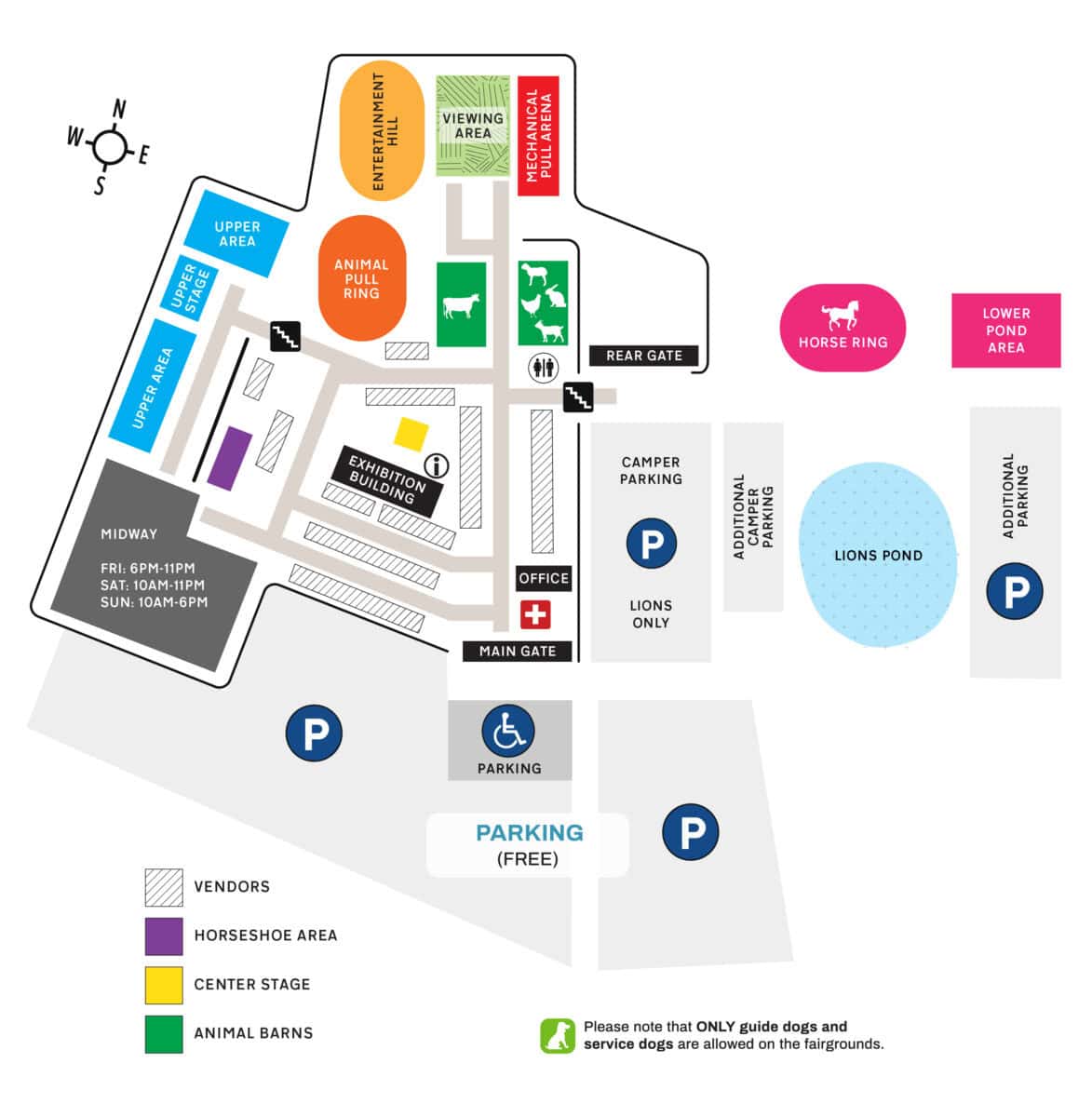 Lebanon Country Fair Map 2026